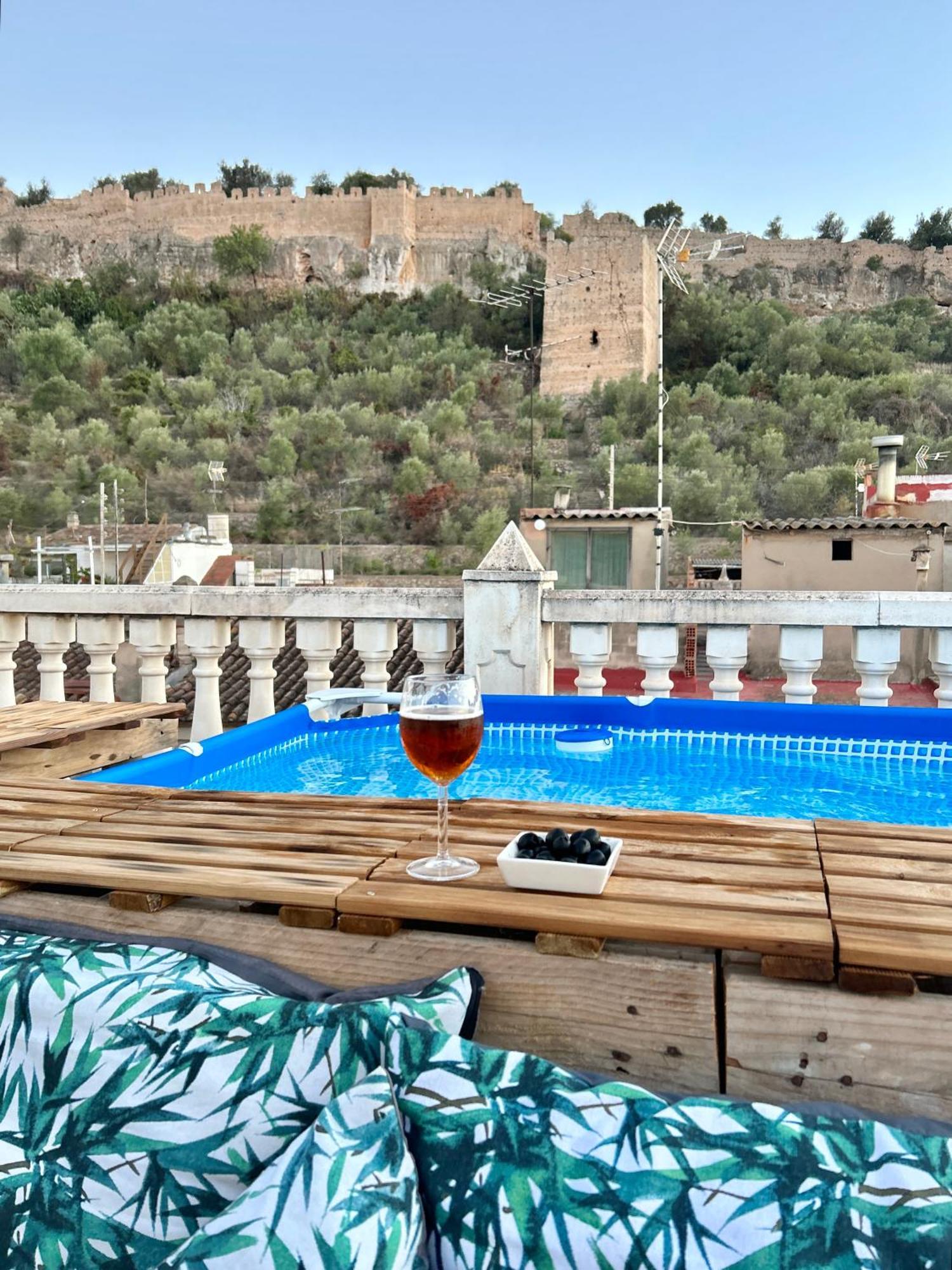 Casa Con Jacuzzi Y Piscina Con Vistas Al Castillo Corbera de Alcira Exterior photo